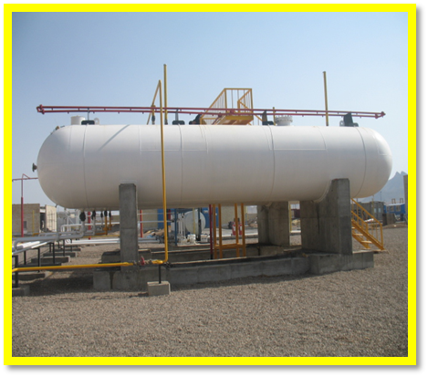 مخازن ذخيره ثابت گاز مایع(LPG)
